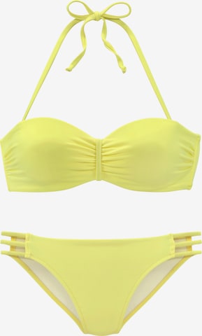 VIVANCE Bandeau Bikini in Yellow: front