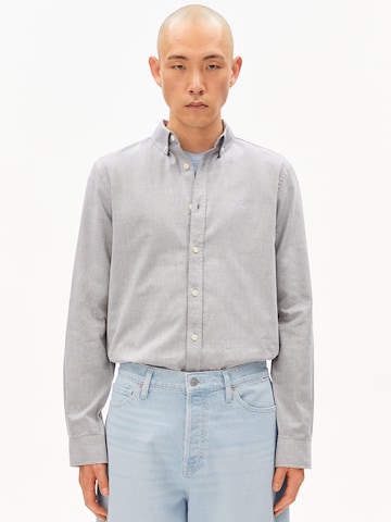 ARMEDANGELS Regular fit Overhemd in Blauw: voorkant