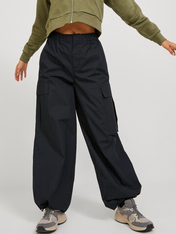 Loosefit Pantalon cargo 'Yoko' JJXX en noir : devant