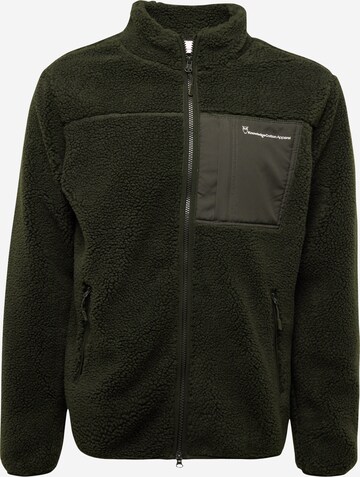 KnowledgeCotton Apparel Fleecejacke in Grün: predná strana