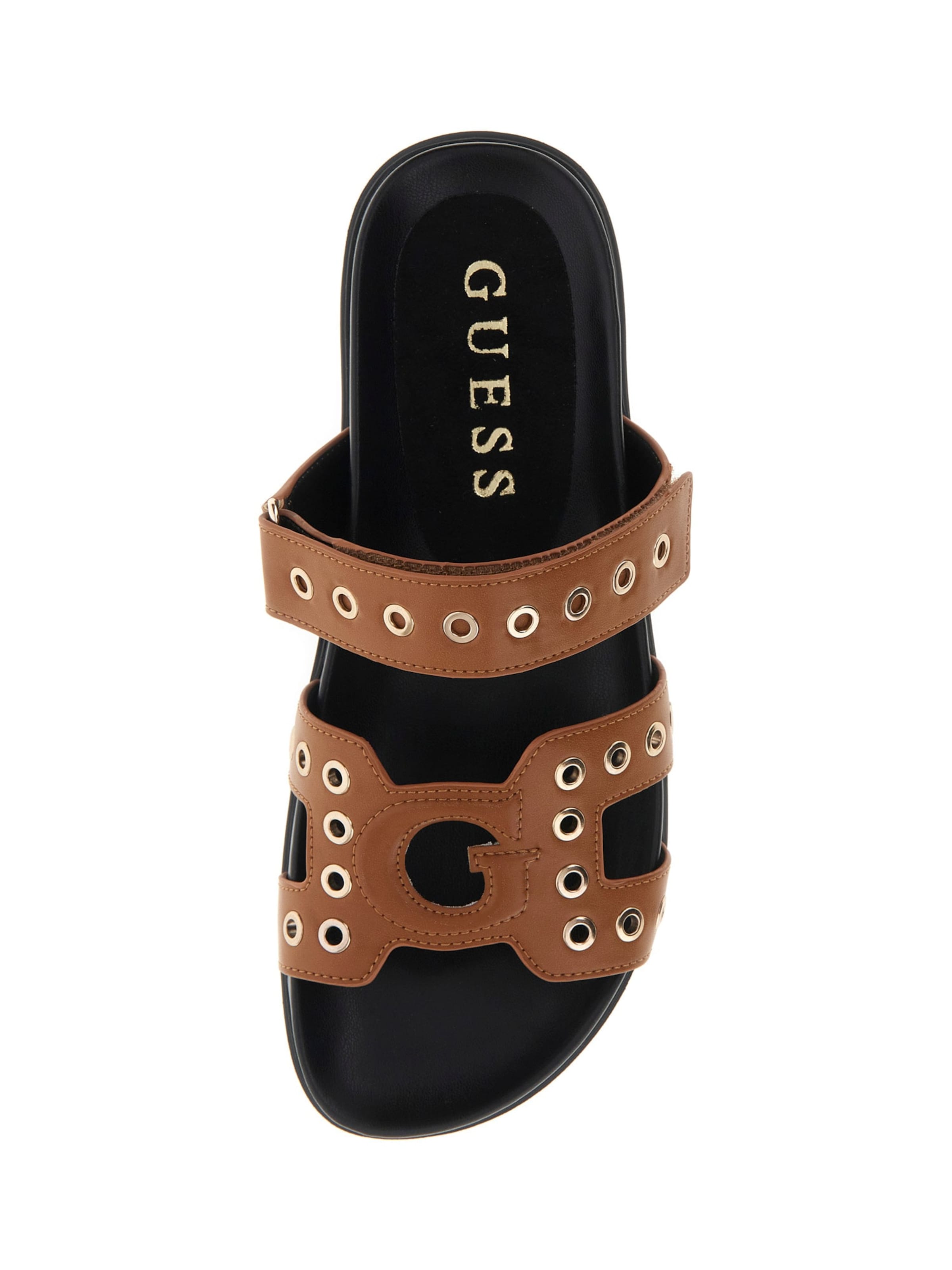 brūns GUESS Ādas čības 'FASHIE'