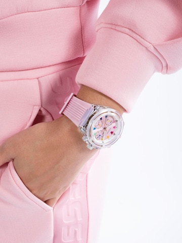 GUESS Analoog horloge 'ATHENA' in Roze