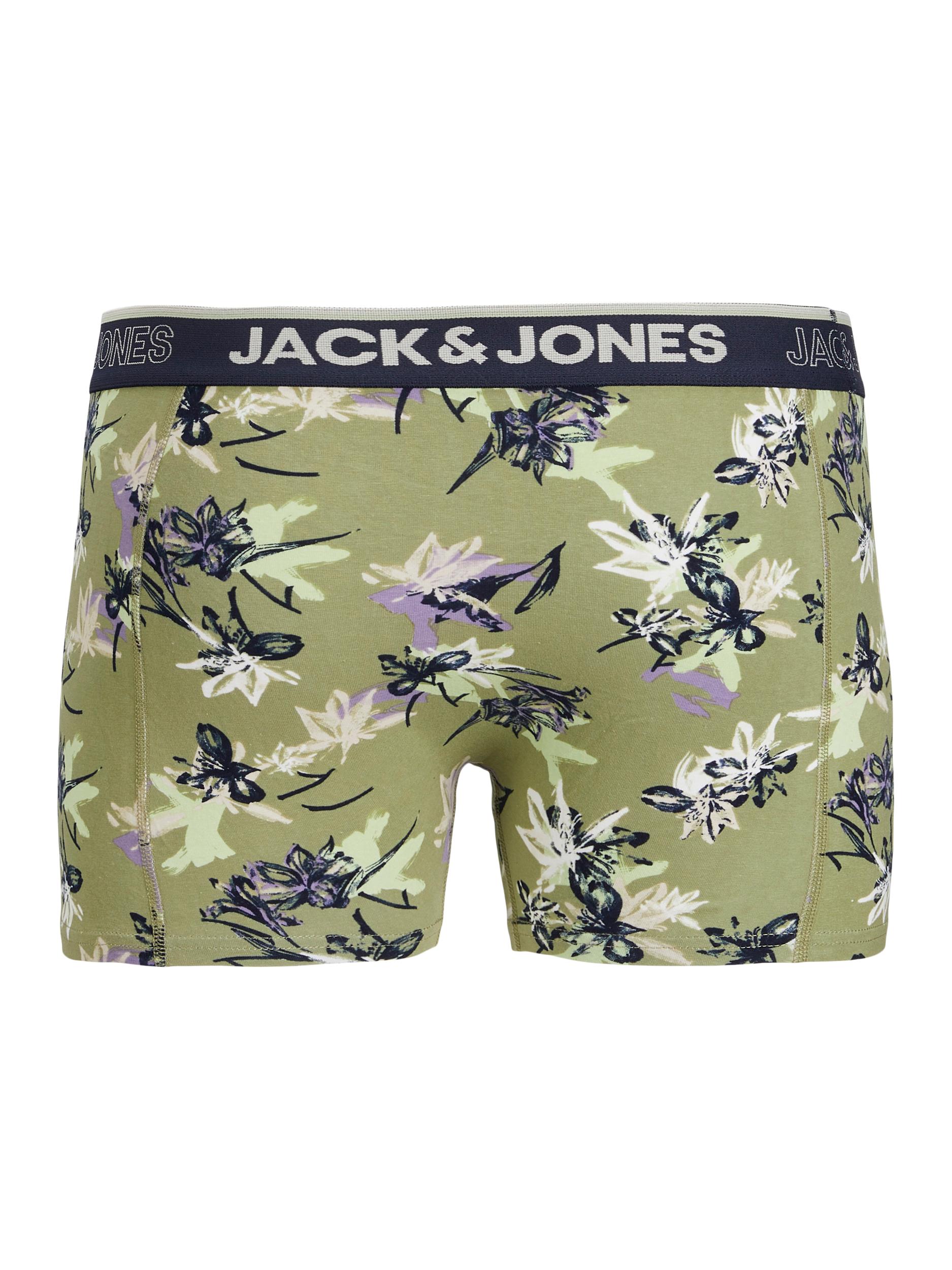 Uomo Abbigliamento JACK & JONES Boxer Flower Power in Colori Misti 