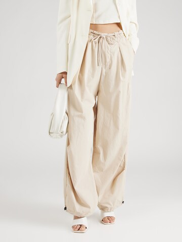 10Days Tapered Broek in Beige: voorkant