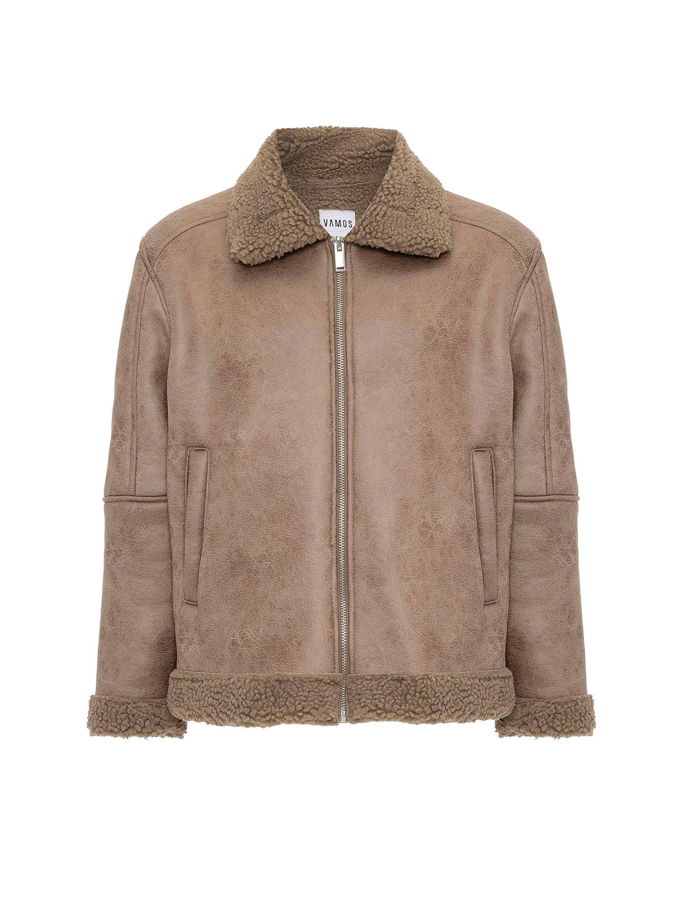 VAMOS CLO Vinterjakke i beige: forside