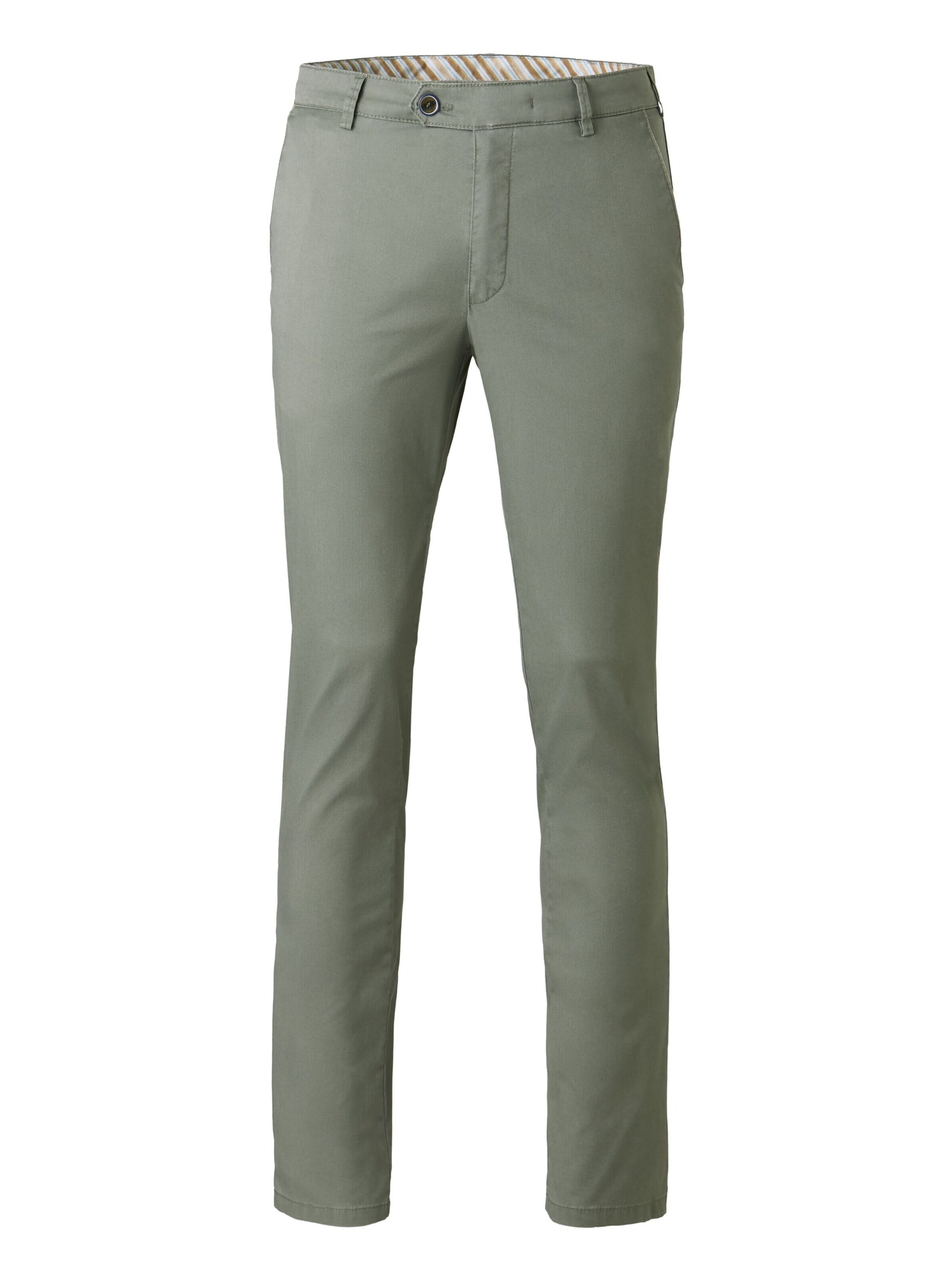 Regular Pantalon chino 'New York' MEYER en vert : devant