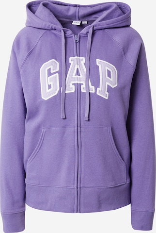 GAP Sweat jacket in Purple: front