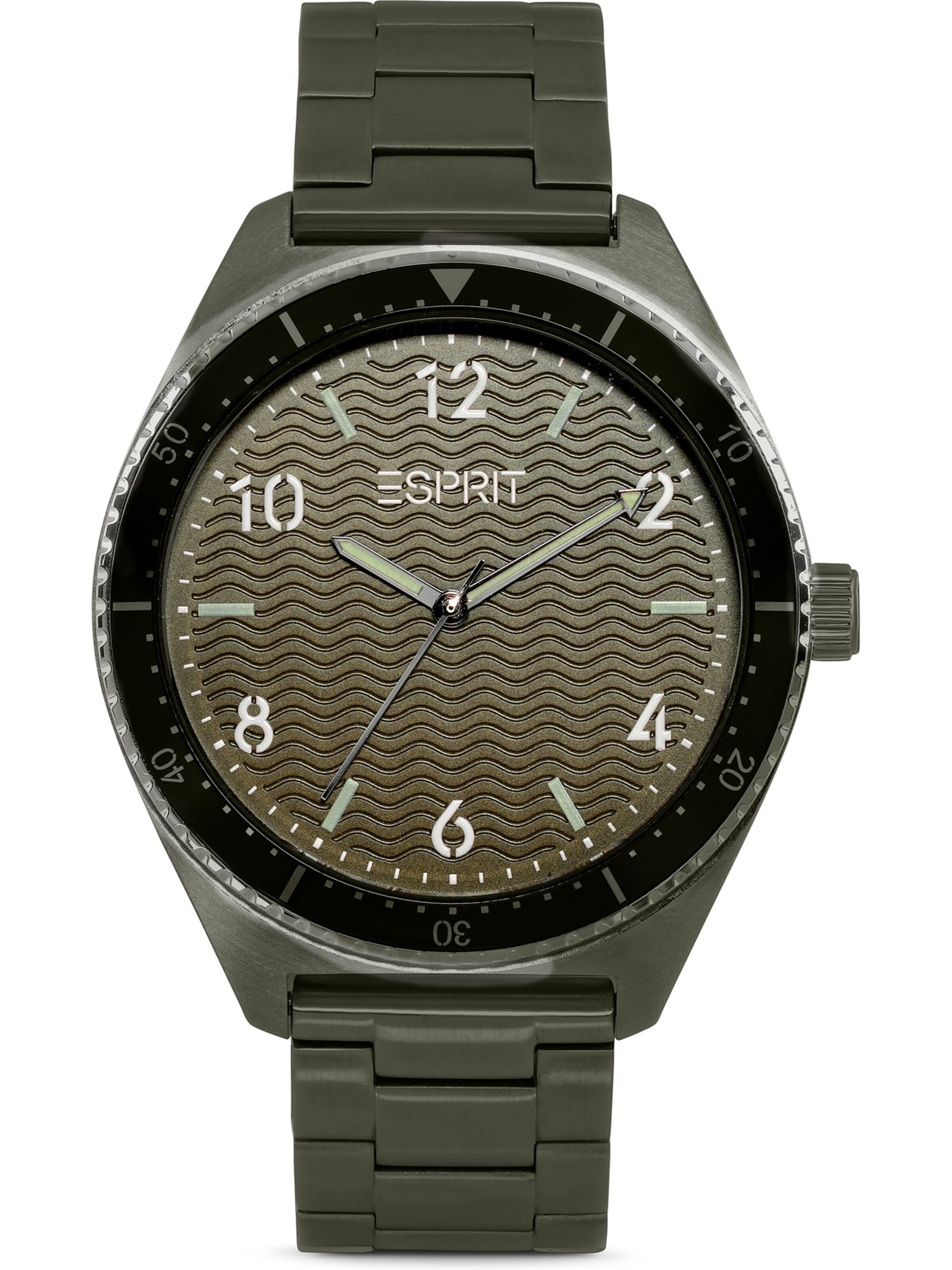 ESPRIT Analoguhr in Grün: Vorderseite