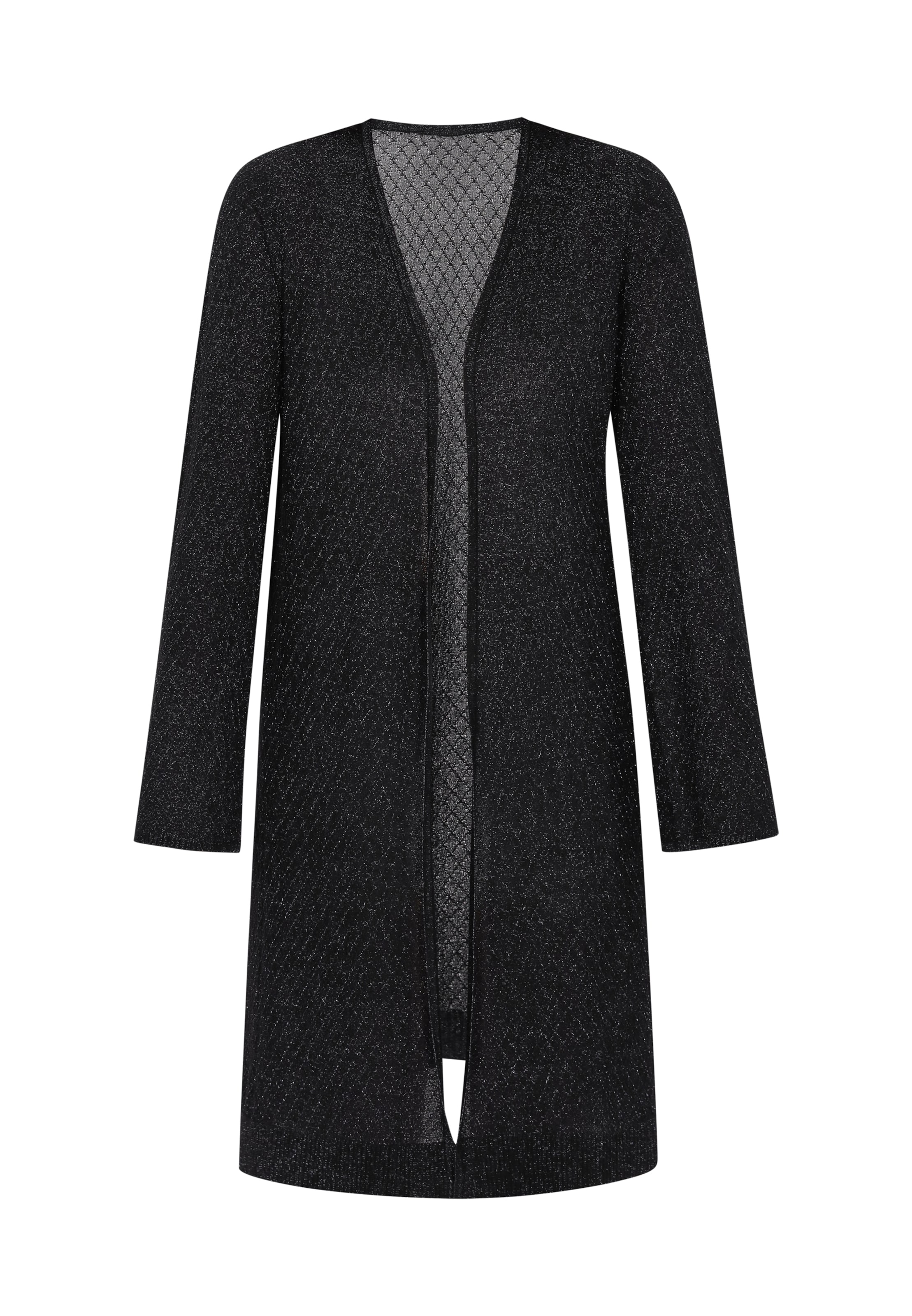 Geacă tricotată IZIA pe negru, Vizualizare produs