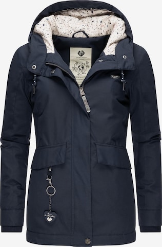Veste d’hiver 'Jazmin' Ragwear en bleu : devant