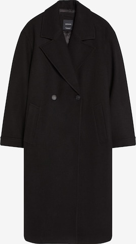 BershkaPrijelazni kaput - crna boja: prednji dio