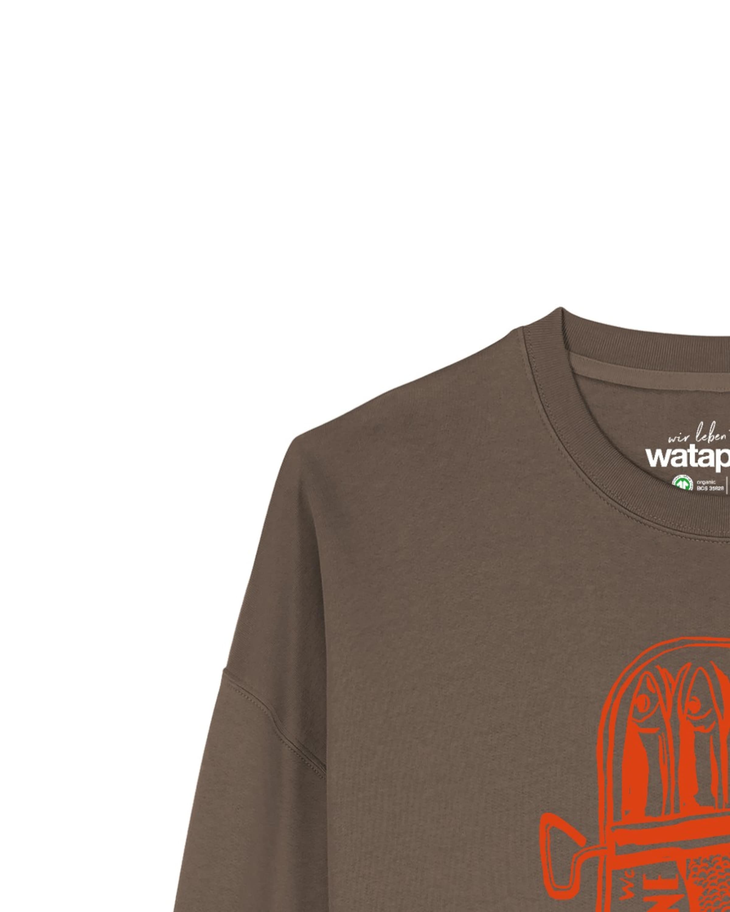 Sweat-shirt 'Sardines Portugal' Watapparel en marron
