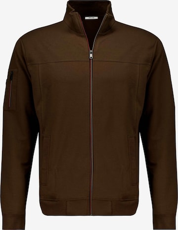 Veste de survêtement Deeluxe en marron : devant