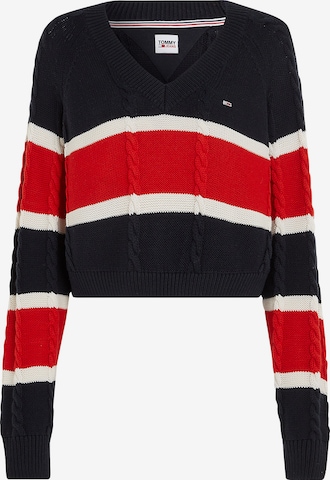 Tommy Jeans Sweter w kolorze niebieski: przód