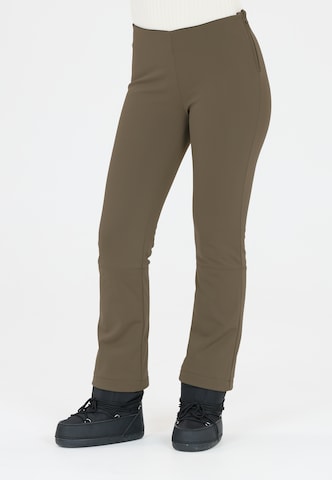Athlecia Regular Softshellhose Vikki in Grün: Vorderseite