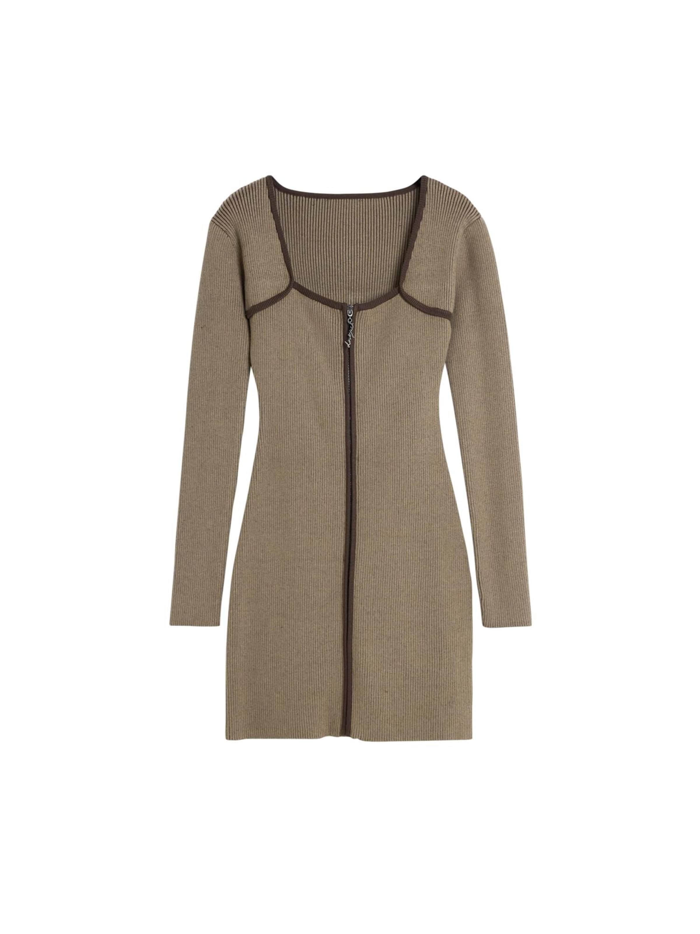 ruda Desigual Megzta suknelė: priekis