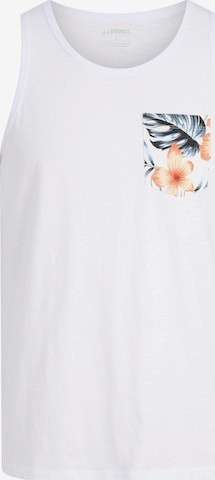 JJ Rebel Tričko 'JREBRUSSEL FLOWER' – bílá: přední strana