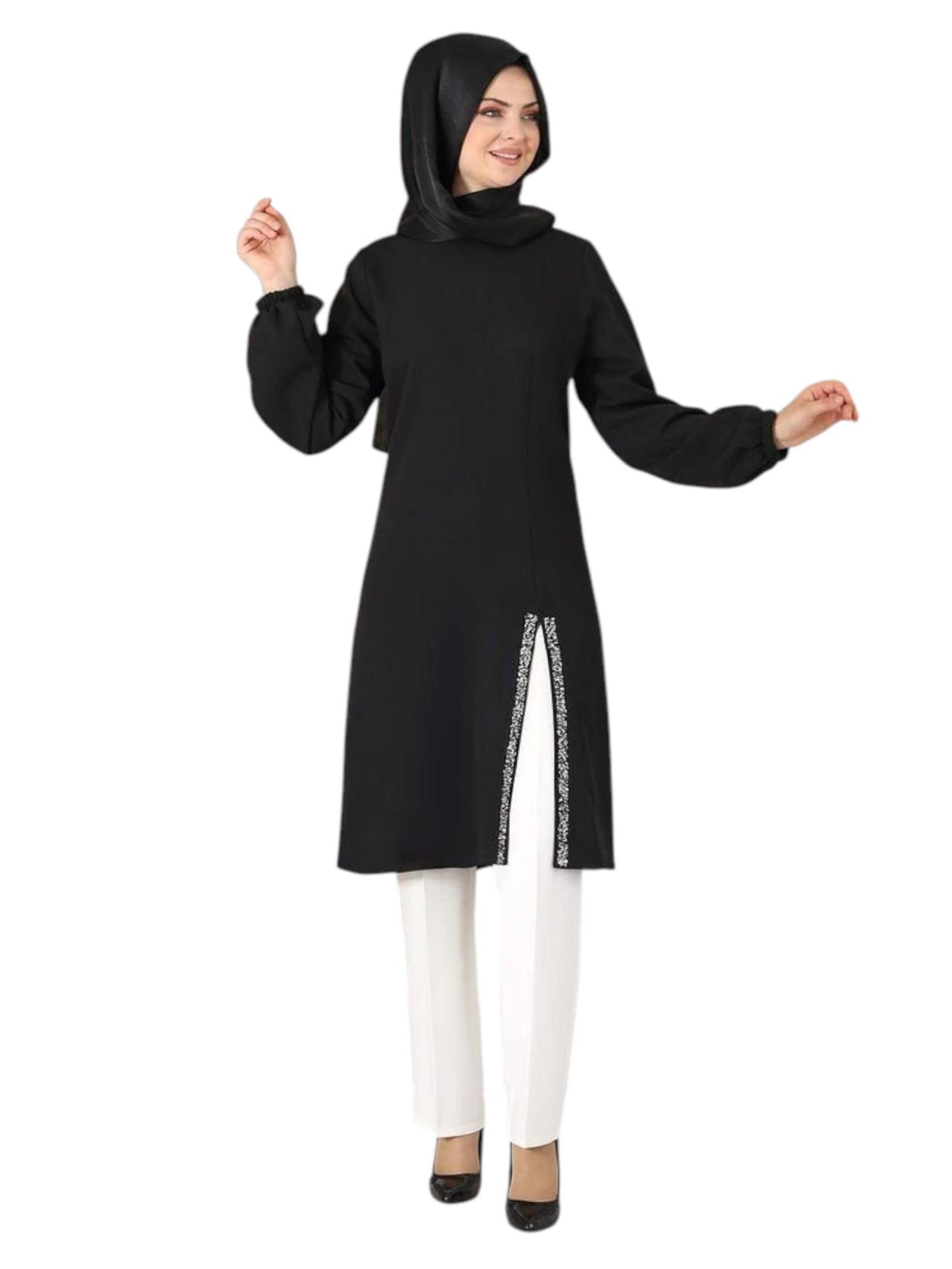 fashionshowcase Tunika 'Lamis'‌‌ in Schwarz: Vorderseite