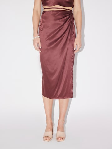 LeGer Premium Skirt 'Adlin' in Brown: front