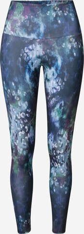 Onzie Skinny Sportovní kalhoty – modrá: přední strana