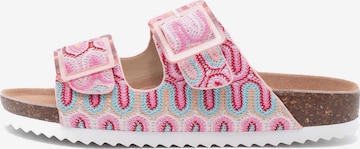 COLORS OF CALIFORNIA Mules in Pink: front