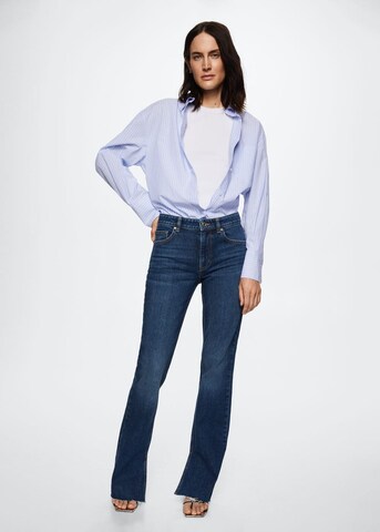 MANGO Wide Leg Jeans in Blau