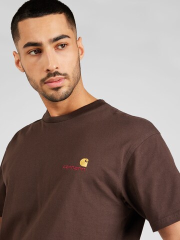 Carhartt WIP Majica 'American Script' | rjava barva