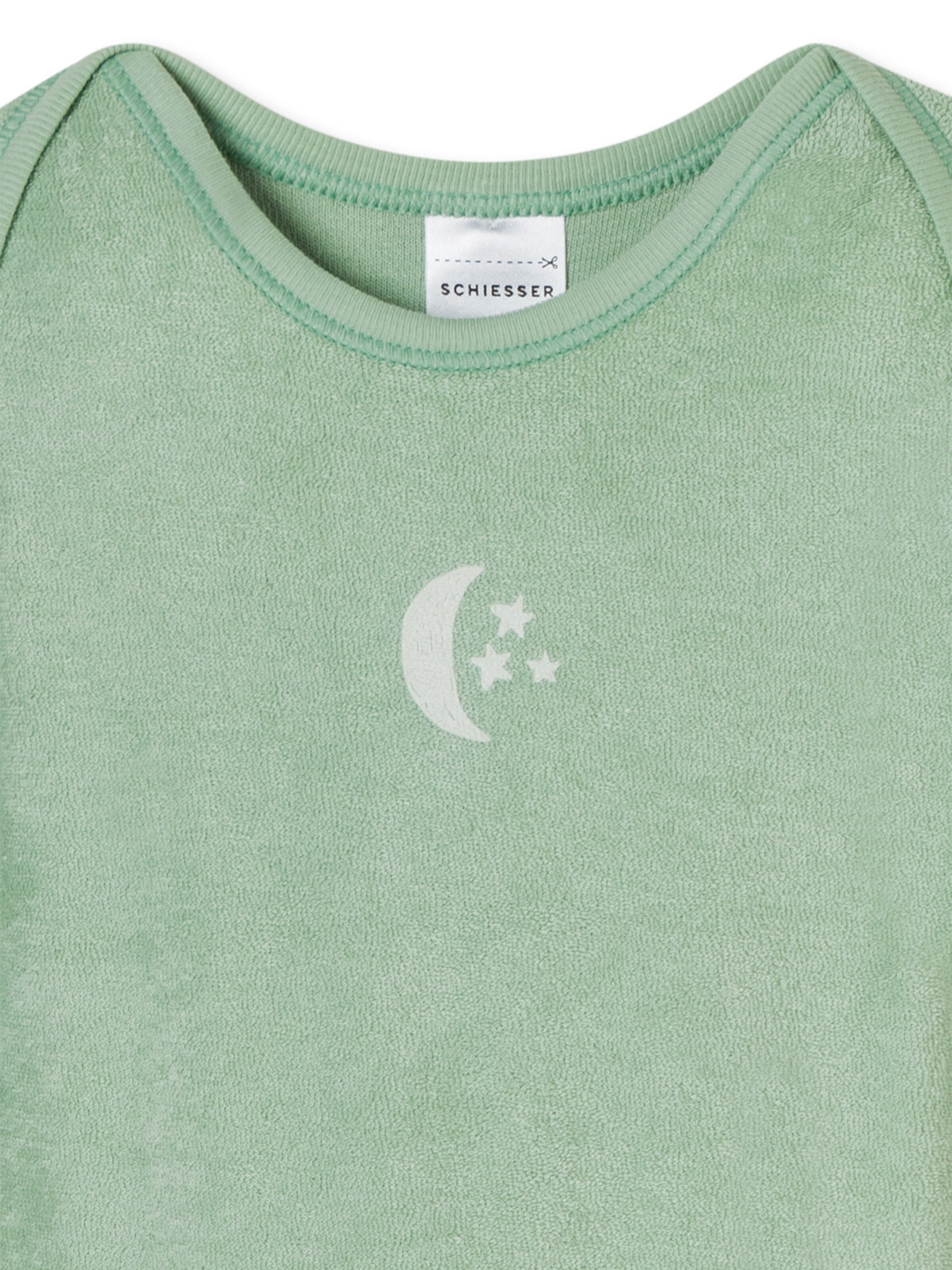 SCHIESSER Rompertje/body 'Natural Love' in Groen