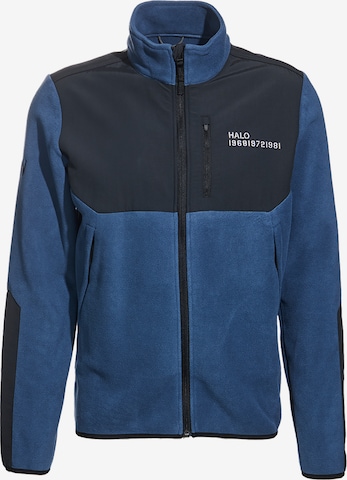 Veste en polaire HALO en bleu : devant