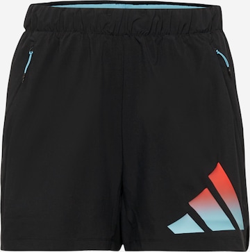 ADIDAS PERFORMANCE - Calças de desporto 'Train Icons 3-Stripes ' em preto: frente