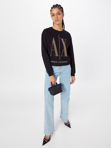 ARMANI EXCHANGE Sweatshirt in Zwart