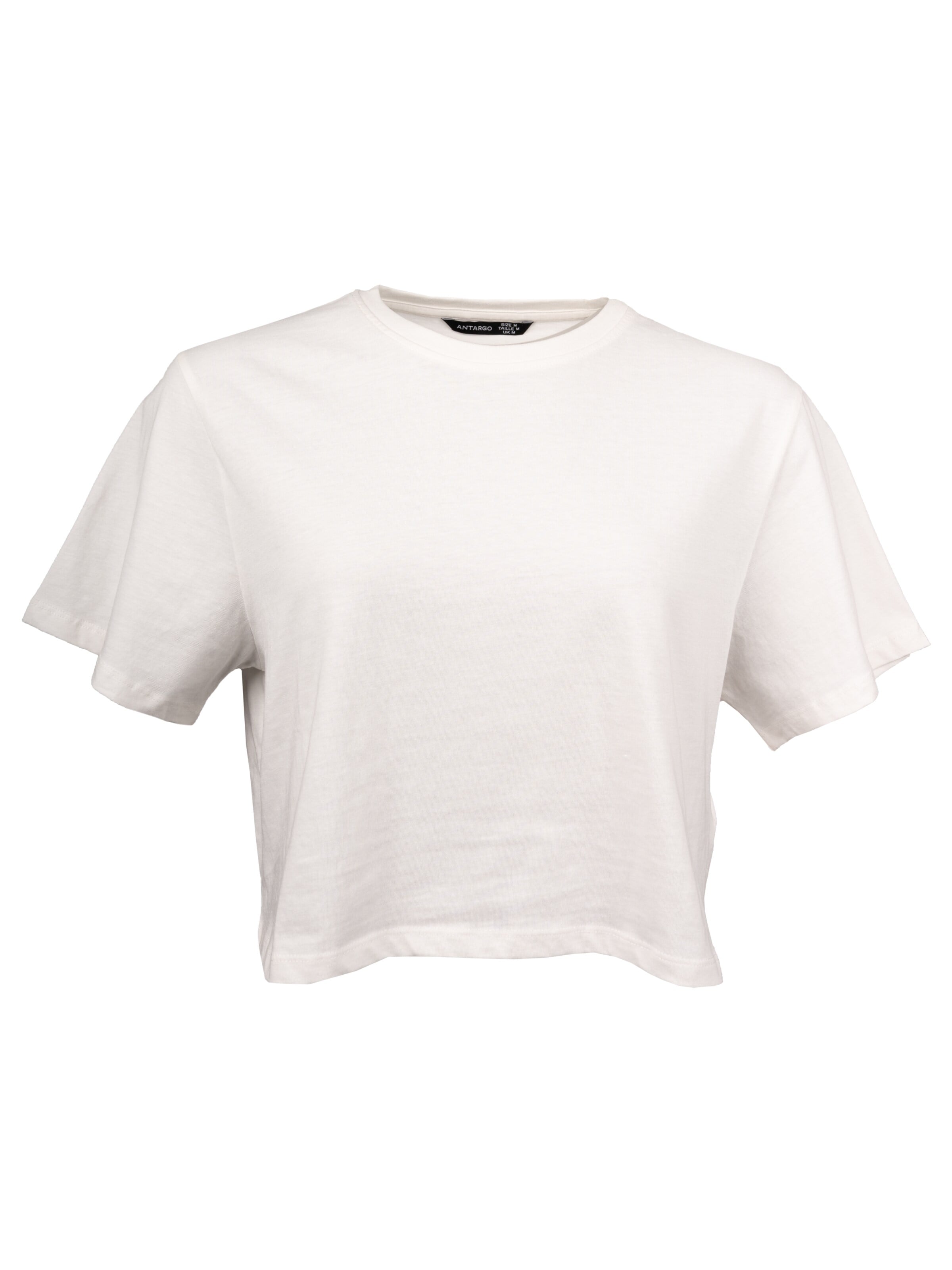 Antargo Shirt 'Women's Cropped T-Shirt'‌‌‌‌‌‌‌‌ in Weiß: Vorderseite