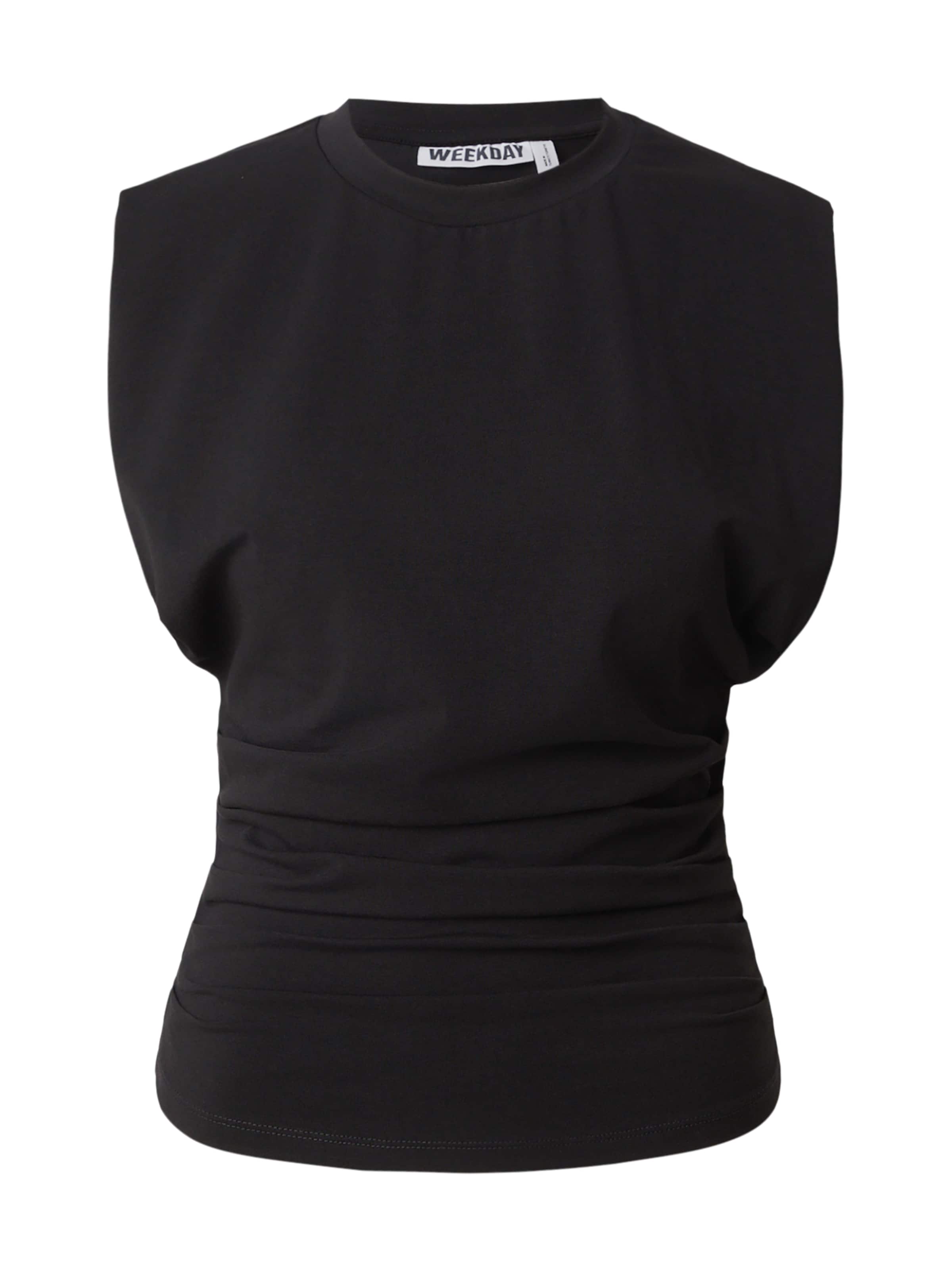 WEEKDAY Top 'Georgina' in XS in Black, Item view