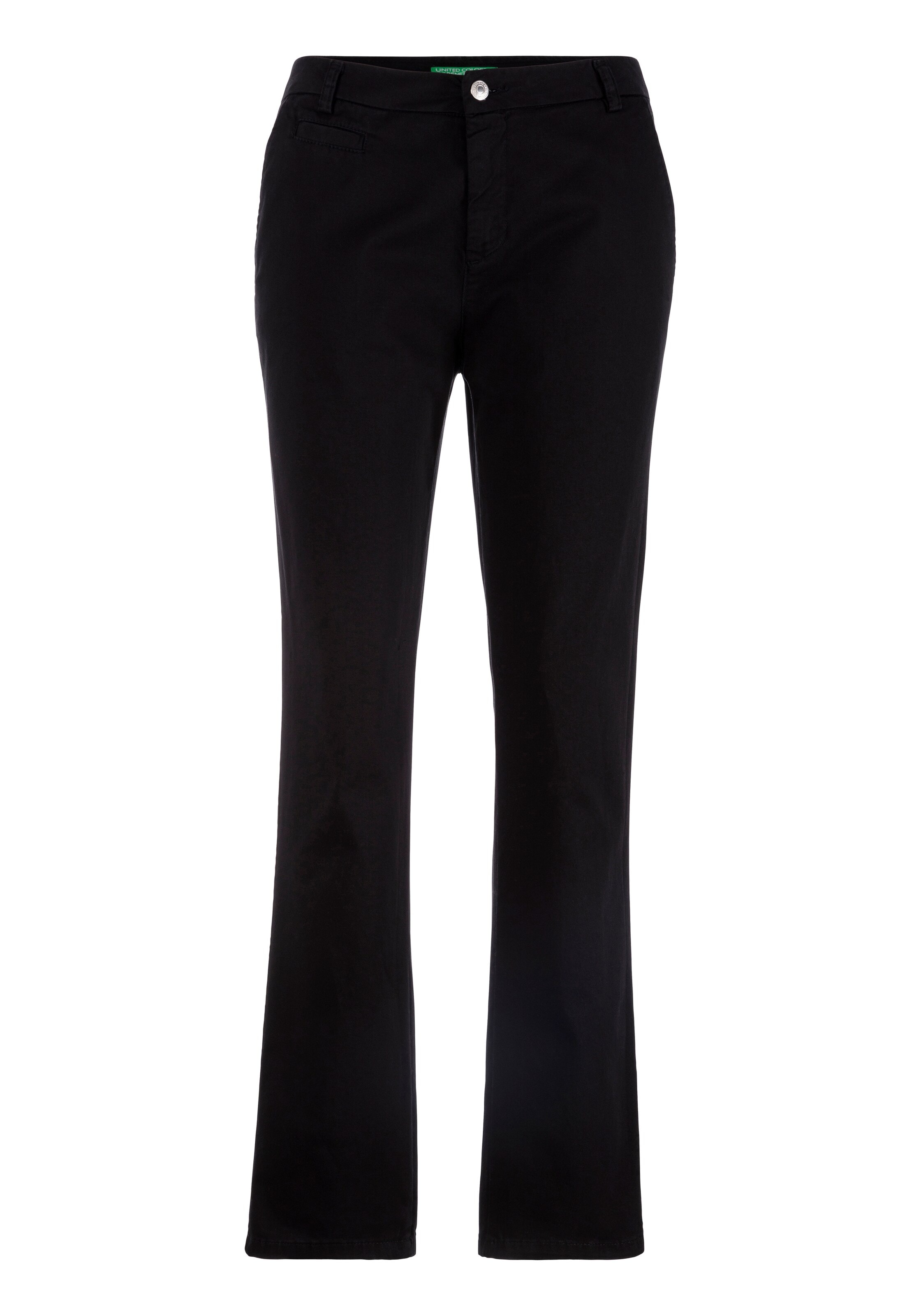 Regular Pantalon UNITED COLORS OF BENETTON en noir : devant