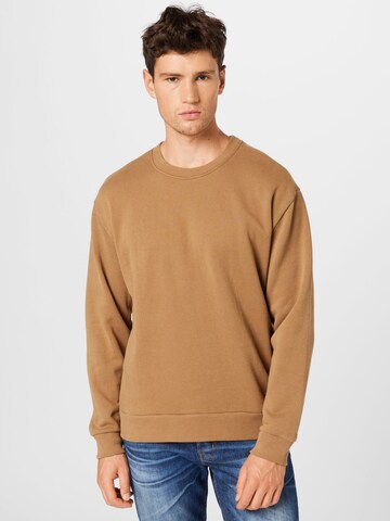 HOLLISTER Sweatshirt i brun: framsida