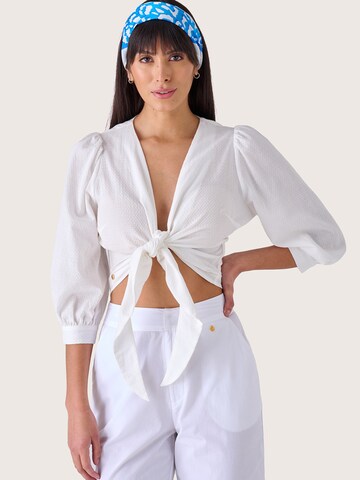 Camomilla Bluse in Weiß: Vorderseite