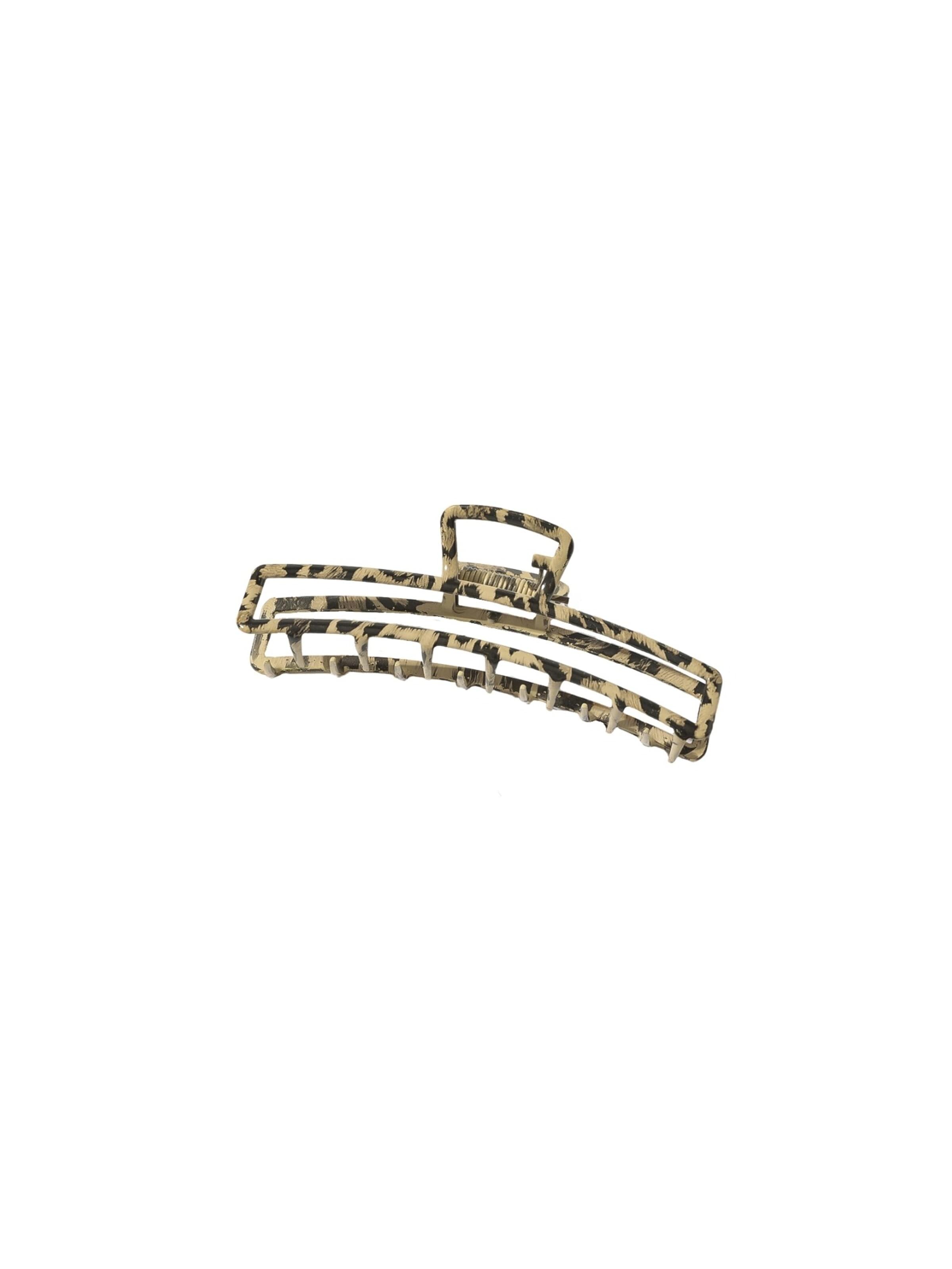 soho Hair accesoires Biżuteria do włosów 'Leopard Metal Hair Claw' w kolorze brązowy