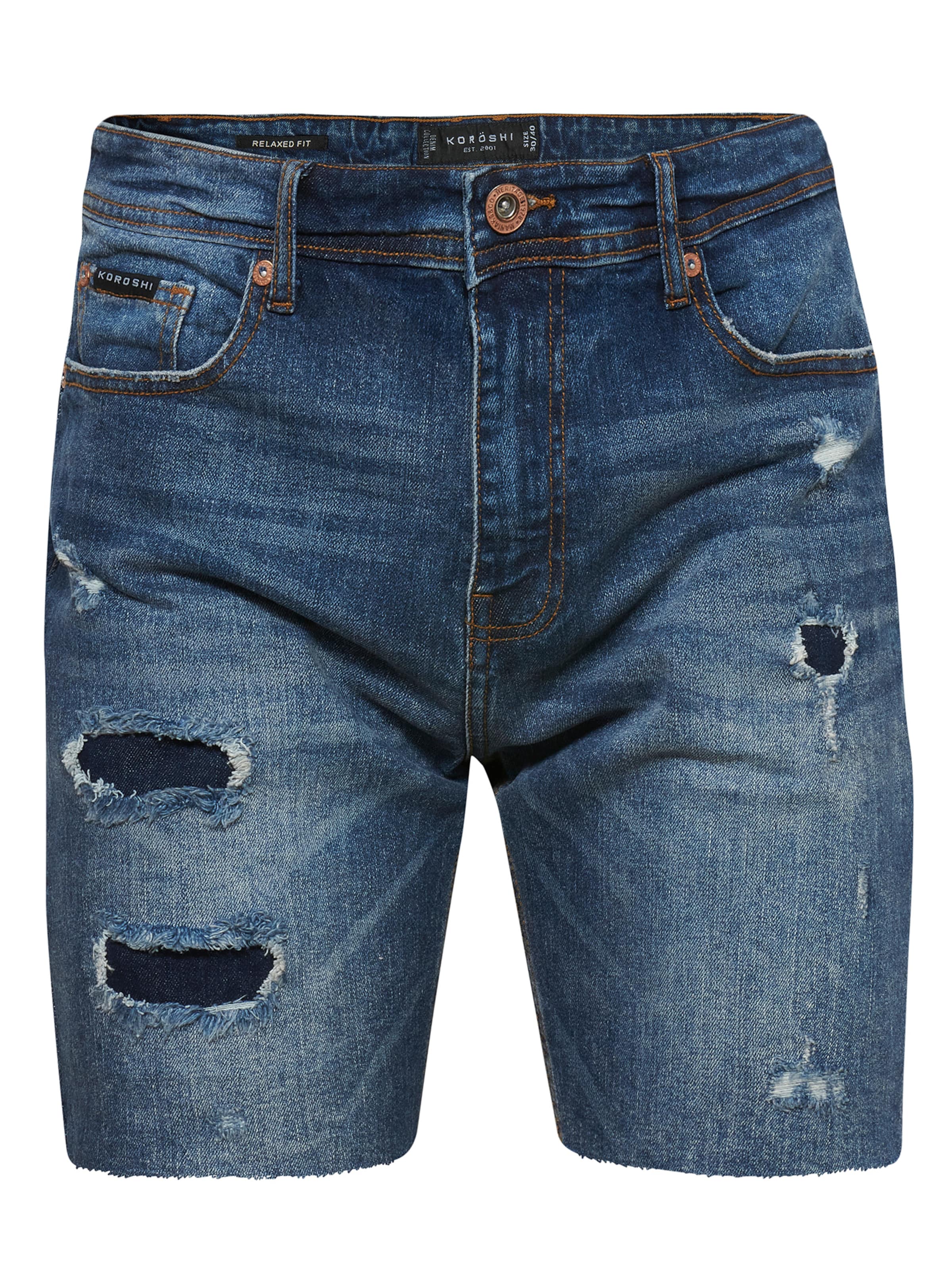 KOROSHI Regular Jeans i blå: framsida