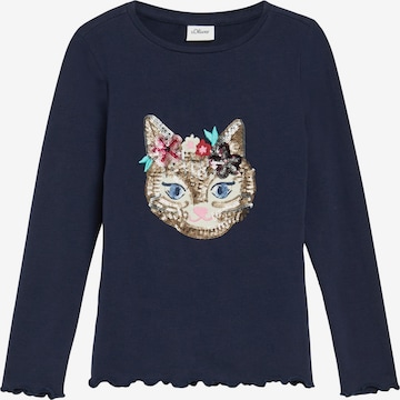 s.Oliver Shirt in Blauw: voorkant
