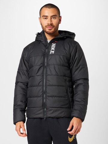 Veste de sport NIKE en noir : devant