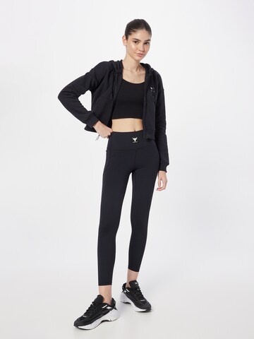 UNDER ARMOURSkinny Sportske hlače 'Pjt Rock Meridian' - crna boja