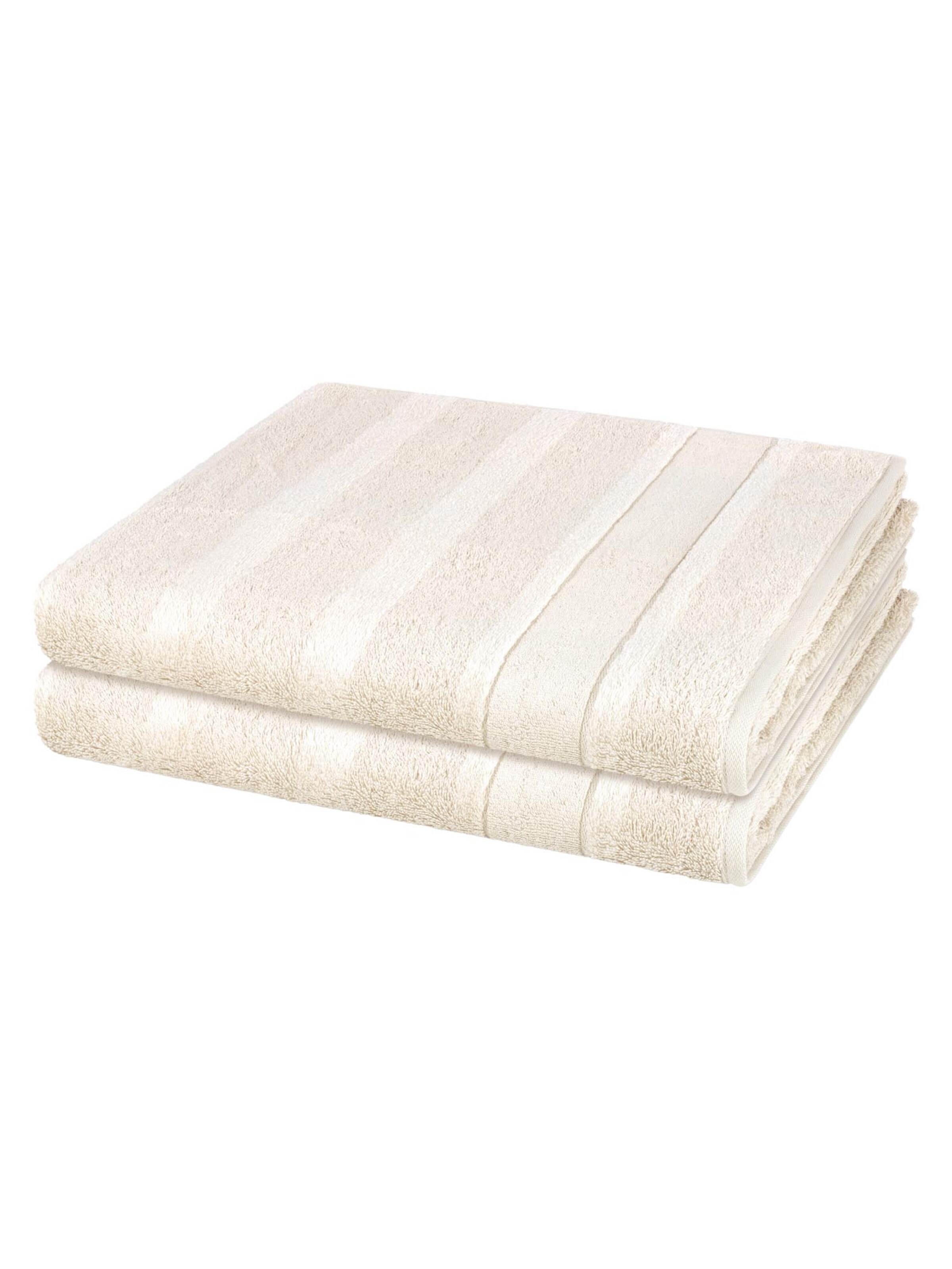 Cawö Towel 'Noblesse' in Beige: front