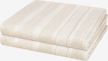 Cawö Towel 'Noblesse' in Beige: front