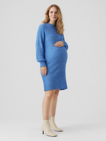 MAMALICIOUS Knit dress 'Nancy' in Blue