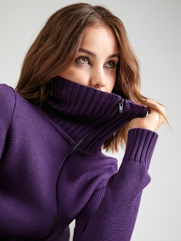 ABOUT YOU x Emili Sindlev Knit Cardigan 'Lana' in Purple