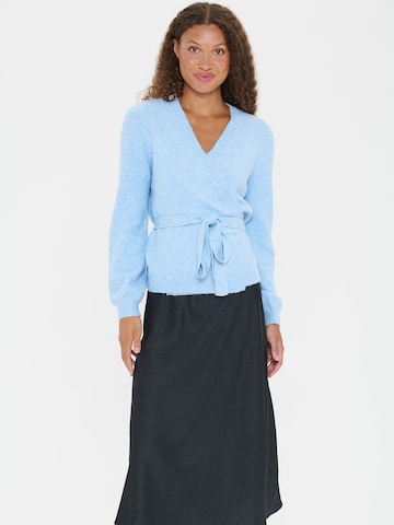 SAINT TROPEZ Knit Cardigan 'MaleenSZ' in Blue: front