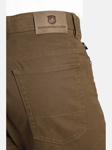 Jan Vanderstorm Regular Pants 'Balder' in Brown