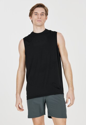 Virtus Performance Shirt 'Roger' in Black: front