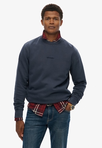 Superdry Sweatshirt in Blue: front
