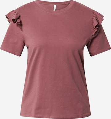 ONLY Shirt 'MAJA' in Bruin: voorkant
